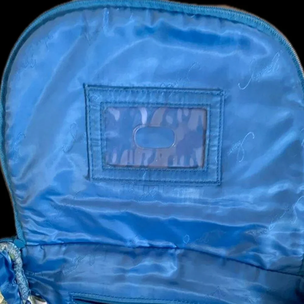 Vera Bradley Campus Tech Backpack in the retired Doodle Daisy pattern